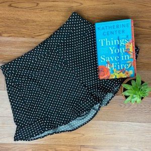 SHEIN Favlux Polka Dot Ruffle Trim Shorts Size Small